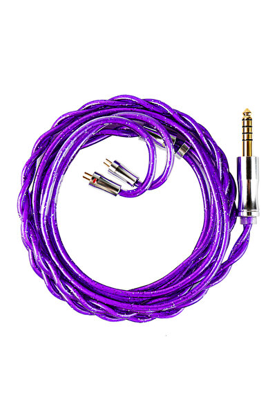 Choice 1.2m purple 2pin4.4 KBEAR ZiXiao 2 core Alloy copper + Silver-plated Copper shielding layer Upgrad