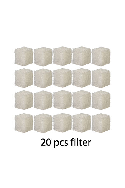 Choice مجموعة من 20 قطعة من فلاتر إسفنجية كربونية نشطة لنافورة مياه القطط وفل...