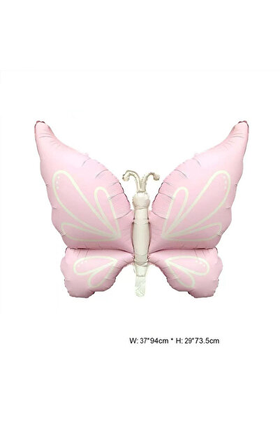 Choice As pic MatteButterfly Pink Matte Butterfly Aluminum Film Ballons Weddi...