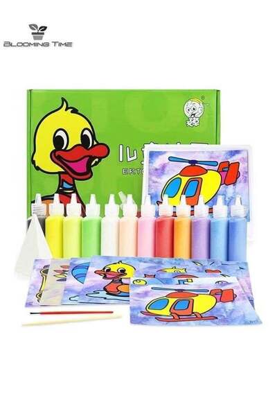 Generic Children's DIY color sand painting collection, children's art painting, educational toys, exercise h