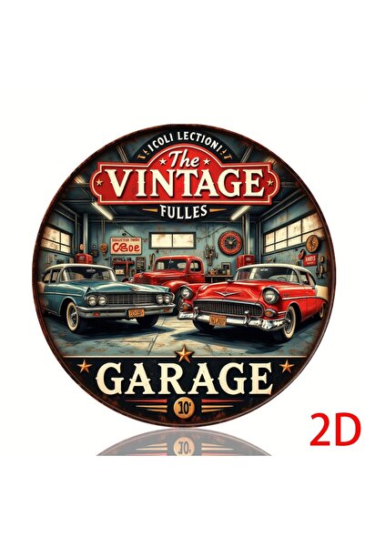 Choice لوحة جدارية دائرية من الألومنيوم بتصميم كلاسيكي عتيق من HELLOYOUNG، مق...