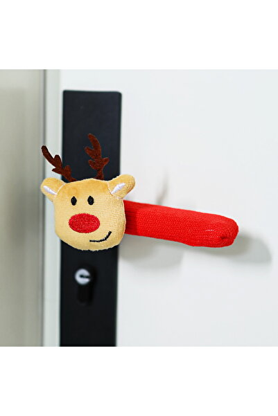 Choice زينة مقبض باب عيد الميلاد على شكل غزال، قطعة واحدة، 1/4 قطعة، قفازات م...