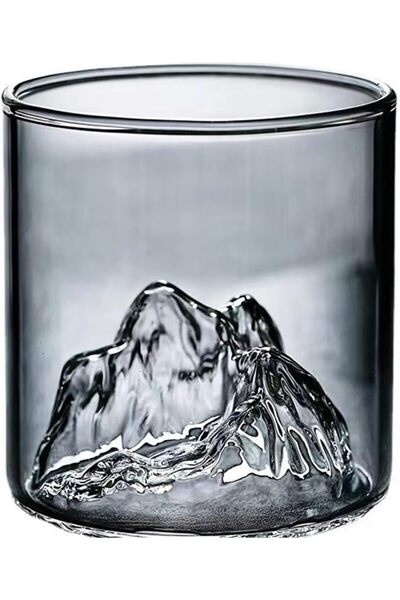 Choice3 201-300 مل رمادي 300 مل كوب منظر طبيعي ثلاثي الأبعاد نبيذ ويسكي بيرة ...