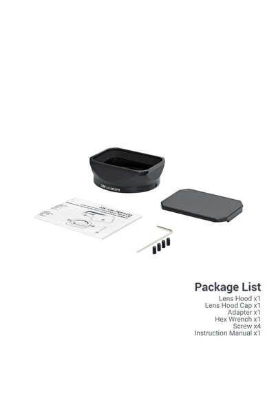 Choice غطاء عدسة معدني أسود من JJC لعدسة فوجي فيلم XF 27mm f2.8 R WR، مناسب ل...