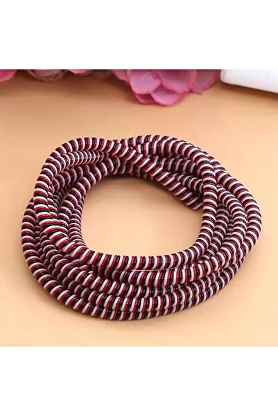 Choice 07 1.4M Plating Color TPU Spiral USB Charging Cable Protector for iPhone Earphone Cor...