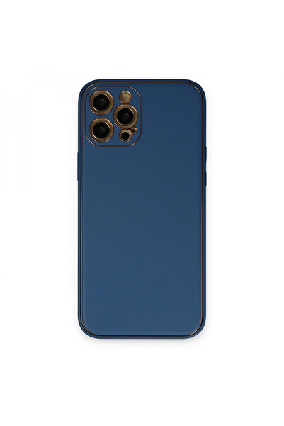 HarmonyAura جراب آيفون 12 برو غطاء سيليكون جلد كوكو - أزرق فاتح