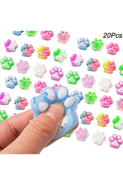Choice 20pcs 10/30/50pcs Cute Cat Claws Pinch Mini Fidget Toys Kids Birthday ...