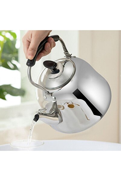 Choice 2L Stainless Steel Whistling Teakettle Fast Heating Base Large Capacity Water Kettles Thickened Gas