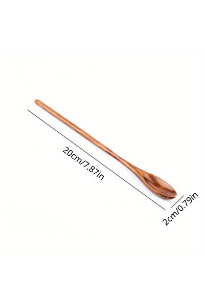 Choice 1pc 1pc Exquisite Handmade Wooden Stirring Spoon Western Style Long Bing Spoon with Honey Coffee Sti