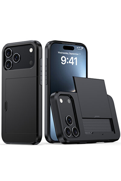 Choice جراب محفظة أسود لهاتف iPhone 16 Plus وiPhone 17 Pro Max و17Air و16 Plu...