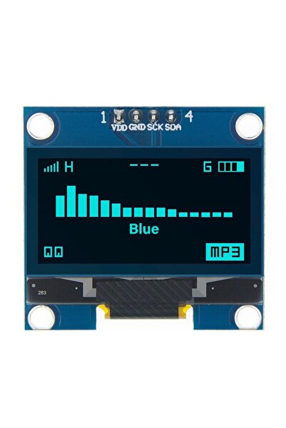Choice1 وحدة عرض OLED زرقاء TSTARDEV I2C مقاس 1.3 بوصة، شريحة محرك باللون الأبيض والأزرق SH1106 128X64 1.3 بوصة LCD LE