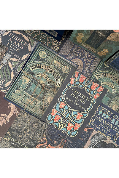 Choice 15 قطعة من ورق الخلفية لمجلة قصاصات ورقية عتيقة مخطط DIY لتزيين الكولاج.