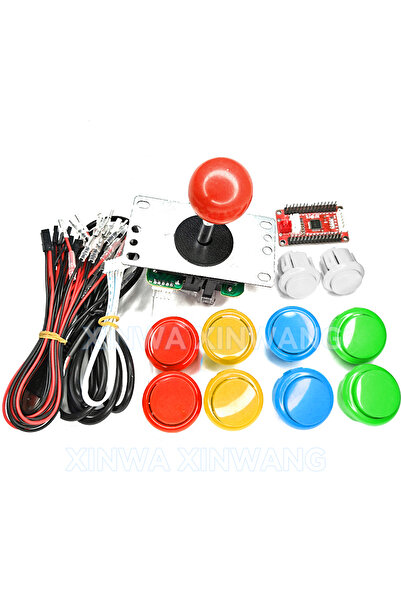 Choice مجموعة أدوات لعبة أركيد سانوا جويستيك أخرى لراسبيري باي، جهاز كمبيوتر، بلاي ستيشن 3، وحدة تحكم يو إس بي، صفر