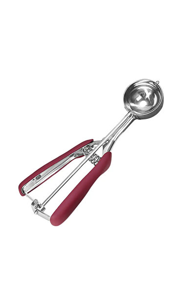 Choice1 4cm Wine Red Stainless Steel Ice Cream Spoon 3/4/5cm 1pc Multifunctio...
