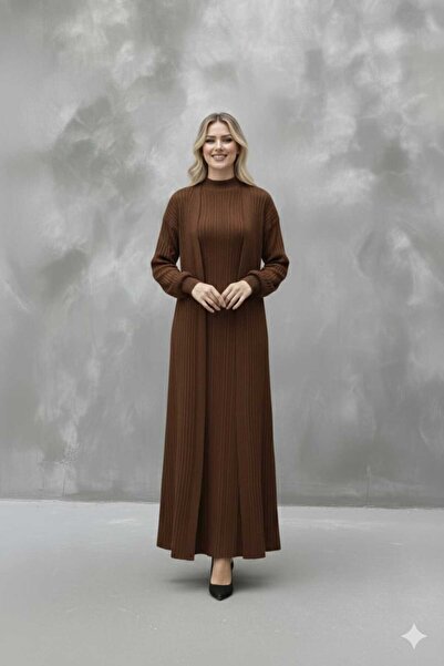 newmisal ΓΥΝΑΙΚΕΙΟ ΣΕΤ ΔΙΠΛΟ ΑΠΟ ΛΕΠΤΟ ΠΛΕΚΤΟ ΦΟΡΕΜΑ ΖΑΚΕΤΑΣ ΜΕ ΤΕΧΝΙΚΗ ΠΛΕΚΣΗ