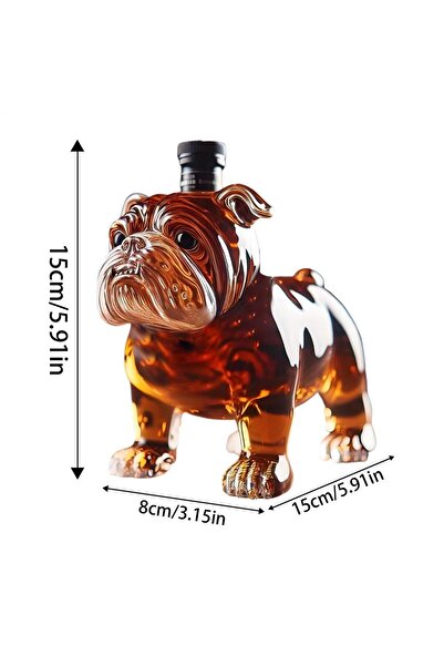Choice زجاجة ويسكي على شكل كلب بولدوغ، زجاجة بيرة منزلية الصنع، زجاجة بيرة مر...