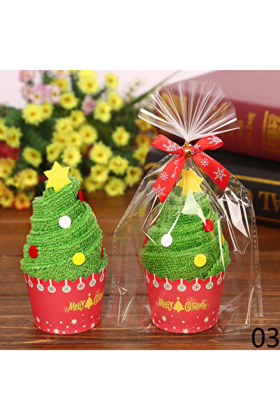 Choice 10 قطع 30x30 سم أخضر 1/3/5/10 قطع منشفة يد ناعمة لعيد الميلاد الجديد ه...