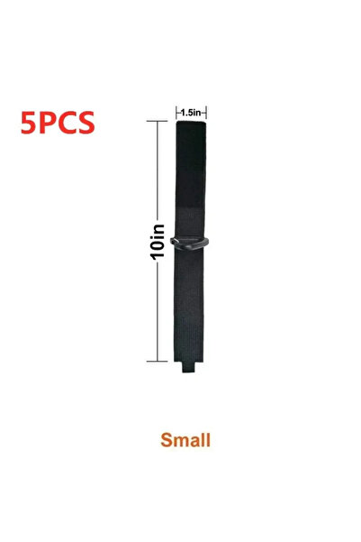 Choice 5PCS S 10/5PCS Triangle Buckle Wire Manager Power Cord Management Nylon Heavy Cord Storage Straps fo