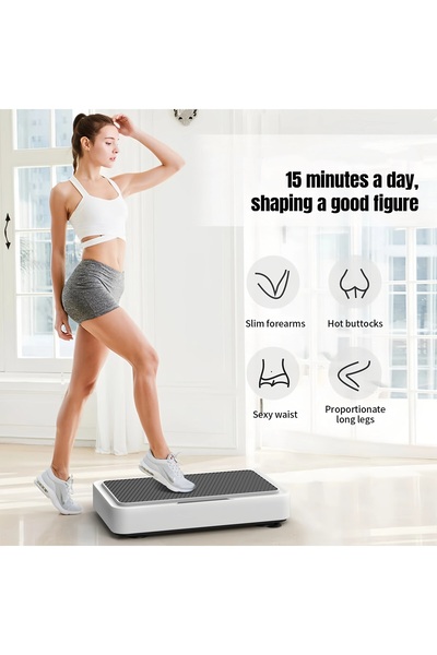 YESMAX جهاز تمرين لوح الاهتزاز، منصة اهتزاز لكامل الجسم، معدات تدريب منزلية محمولة