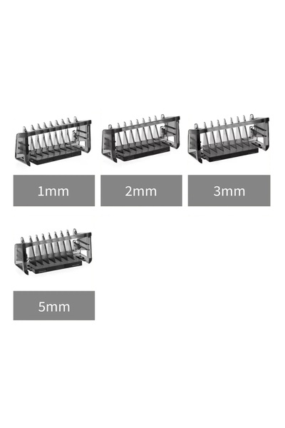 Choice 4 قطع بديلة من مشط التوجيه 1/2/3/5 مم لماكينة الحلاقة فيليبس ون بليد و...
