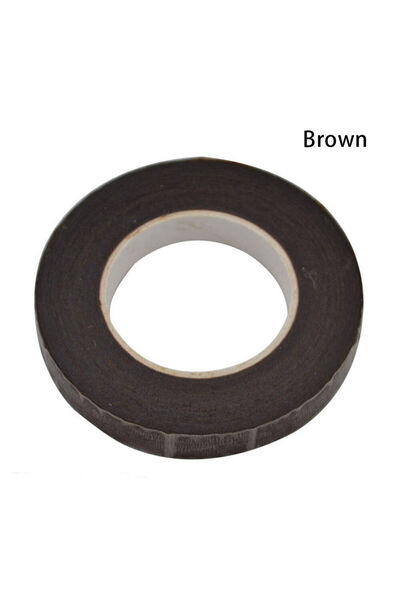 Choice3 لفة واحدة من أشرطة الزهور البنية مقاس 12 مم × 30 ياردة، بعرض نصف بوصة...