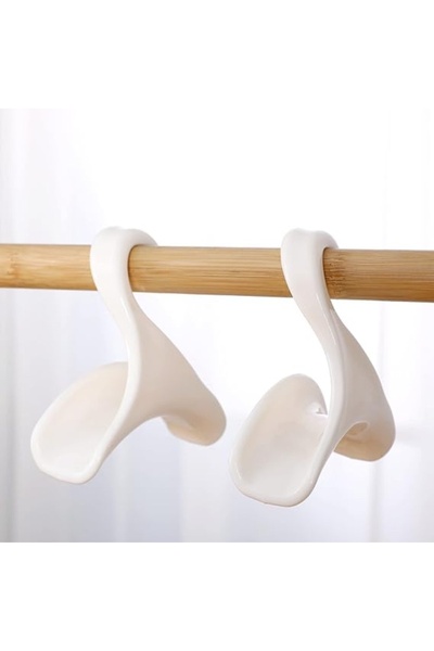 Choice 10PCS White 10PCS Bag Hanger Hook Handbag Hat Scarf Storage Rack Wardr...