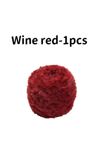Choice Wine red-1PCS 1 Skein 100 Grams Super Soft Fur Yarn Chunky Fluffy Faux...