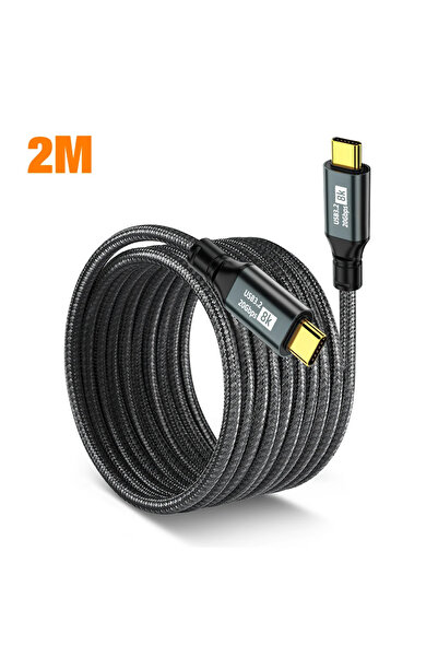 Choice كابل شحن سريع 2 متر 100 وات من النوع C إلى النوع C 3.2 PD كابل بيانات ...