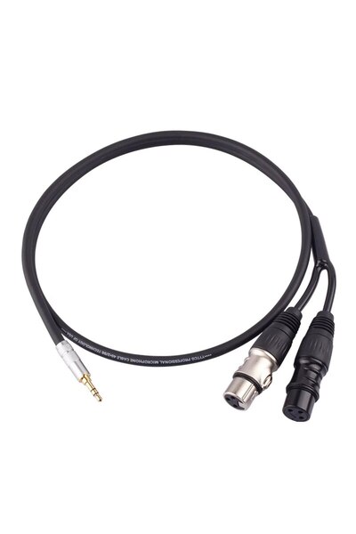Choice 3.5 TO 2XLR(F) <= 0.5m YYTCG 3.5mm Stereo Jack Male to Dual XLR Male O...