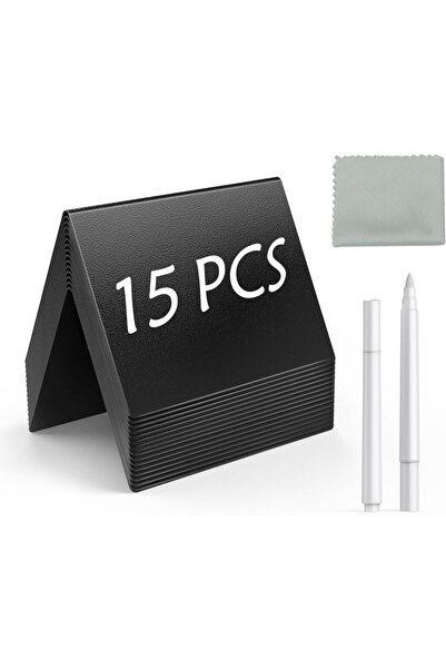 Choice 15 قطعة من لافتات السبورة الصغيرة مع حامل لبطاقات الأماكن/بطاقات الأسماء/لوحة القائمة للمقهى/المخبز/المطعم