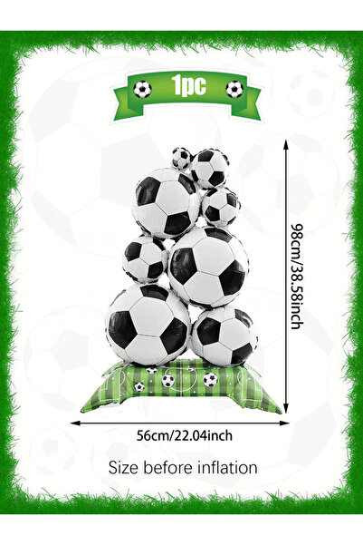 Choice Other 1pc 1pc standing football pile of aluminum foil balloons, suitab...