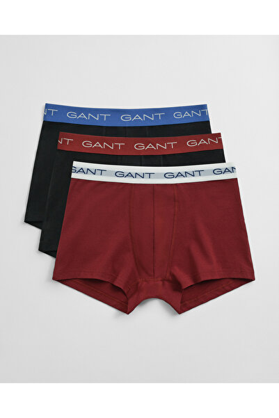 Gant Erkek Bordo Slim Fit 3'lü Boxer