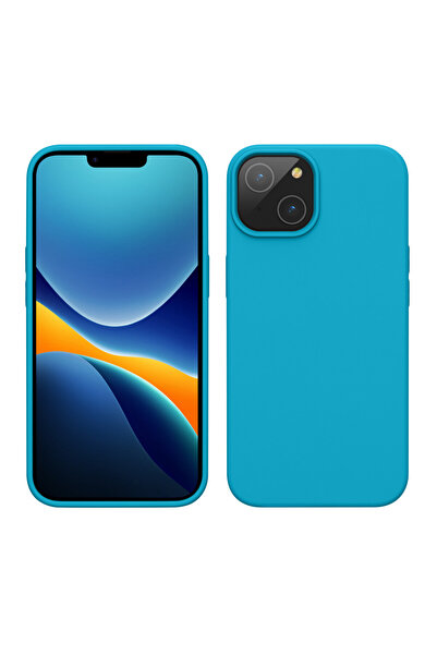 KWmobile Case for Apple iPhone 14, Silicone, Blue, 59071.205