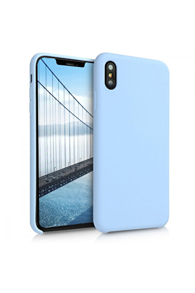 KWmobile Калъф за Apple iPhone XS Max, Силиконов, Син, 45909.58