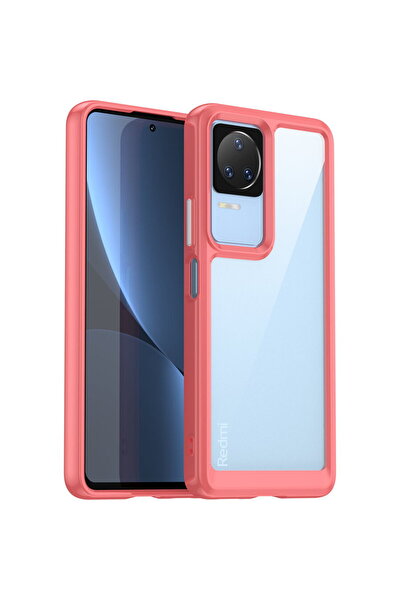 Hurtel Carcasă Outer Space pentru Xiaomi Poco F4 5G cu ramă flexibilă roșie