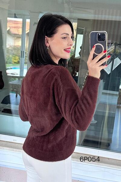 İnce Topuk Prive Series V Neck Knitwear Cardigan 6P054