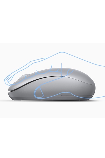 Ugreen Mouse wireless 800-2400 DPI, USB 2.4GHz, design compact și ergonomic, gri deschis la culoare