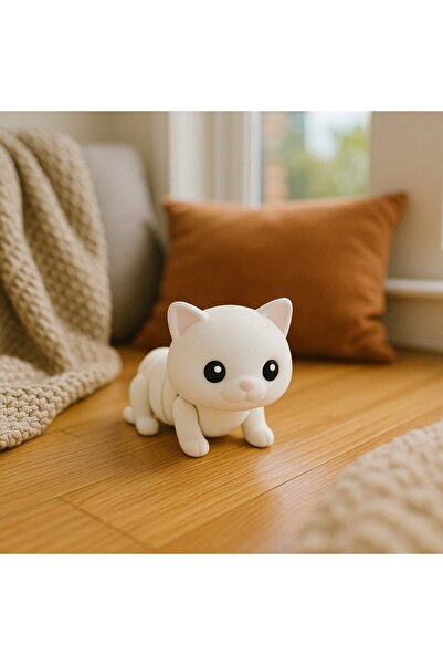 PrintForge Figurina Twist-a-Meow cat, 3D articulata, PrintForge, 6x4x3 cm, PL...