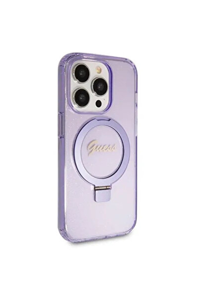 Guess Ring Stand Script Glitter MagSafe