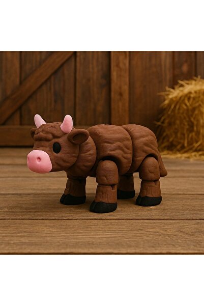 PrintForge Фигурка на мучаща крава от Thistle, 3D съчленена, PrintForge, 6x5x...