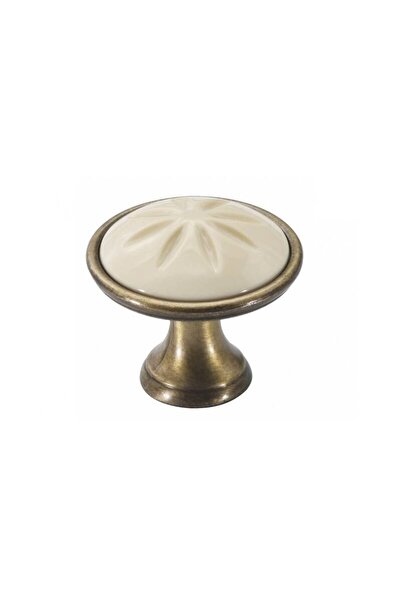 MAM Bricolaj Buton bronz antic cu insertie bej