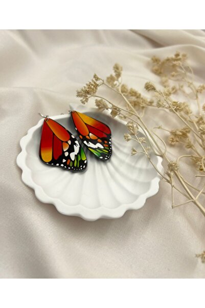 Lunarie Colorful Butterfly Wing Dangle Earrings – Vibrant, Lightweight, and E...