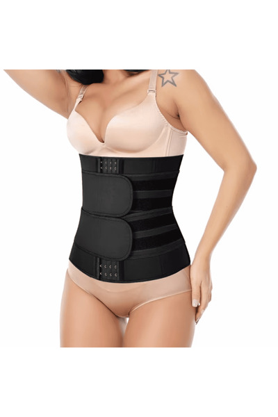 CRM Lumbar belt for women, CRM, waist slimming and shaping corset, neoprene, black, M, waist 70-75 cm
