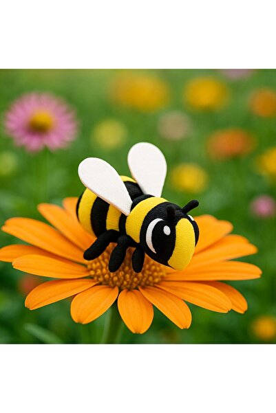 PrintForge Фигурка на пчела, впечатляваща, 3D шарнирна, PrintForge, 4x3x2 см,...