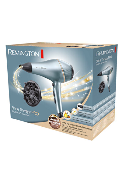 Remington Uscător de păr Shine Therapy PRO AC9300, 2200 W, Albastru/Negru