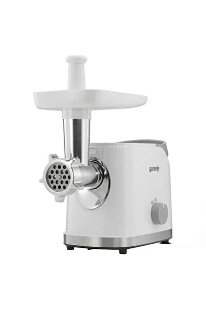 Gorenje Mașină de tocat carne MG1802SJW, 2,1 kg/min, 1800 W, accesoriu pentru feliere/răzătoare, alb-argintiu