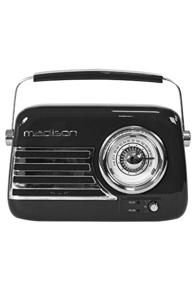 Madison Nostalgia Bluetooth Portable Radio 15w - Black