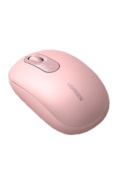 Ugreen Mouse wireless 800-2400 DPI, USB 2.4GHz, design compact și ergonomic, roz cireș