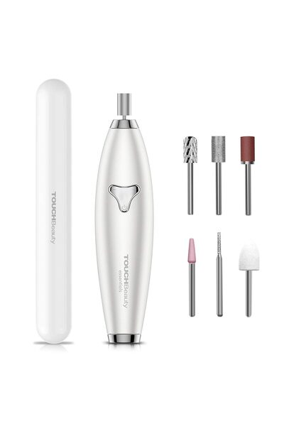 Touchbeauty Ηλεκτρικό τρυπάνι νυχιών 6 σε 1 - Επαναφορτιζόμενο επαγγελματικό ...