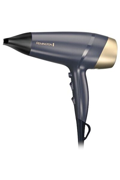 Remington Uscător de păr Sapphire Luxe D5805, 2200 W, 3 setări de căldură, 2 viteze, șampanie/bleumarin